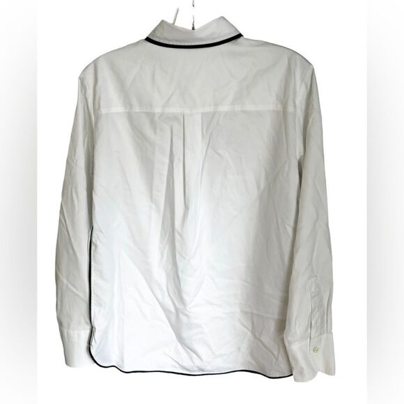 Hinson Wu•Luxe Cotton Button Down Shirt Tailored with Cuffs - Picture 6 of 7